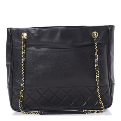 Chanel Lambskin Shopping Tote Black 1 of 13