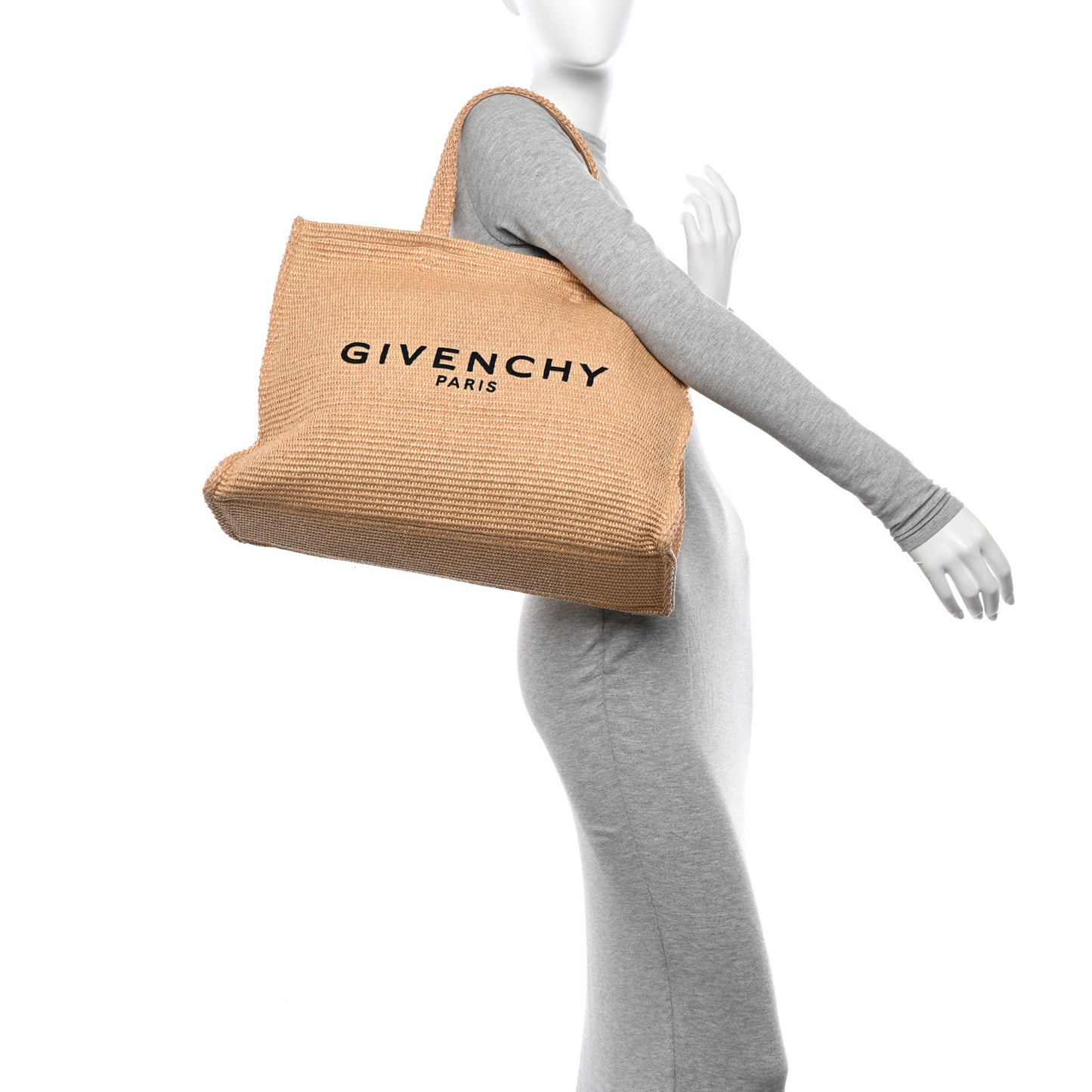 Raffia Large G Shopping Tote Natural