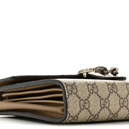 Gucci GG Supreme Monogram Mini Dionysus Chain Wallet Beige Taupe 9 of 13