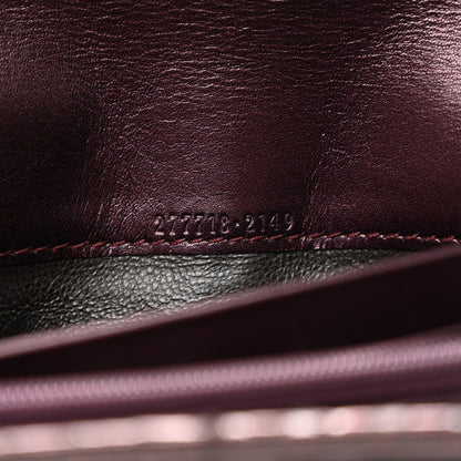 Gucci Metallic Snakeskin Soft Stirrup Wallet Brown 7 of 8