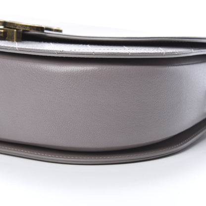 Chanel Shiny Calfskin Goatskin Quilted Medium Coco Curve Messenger Flap Grey 10 of 11