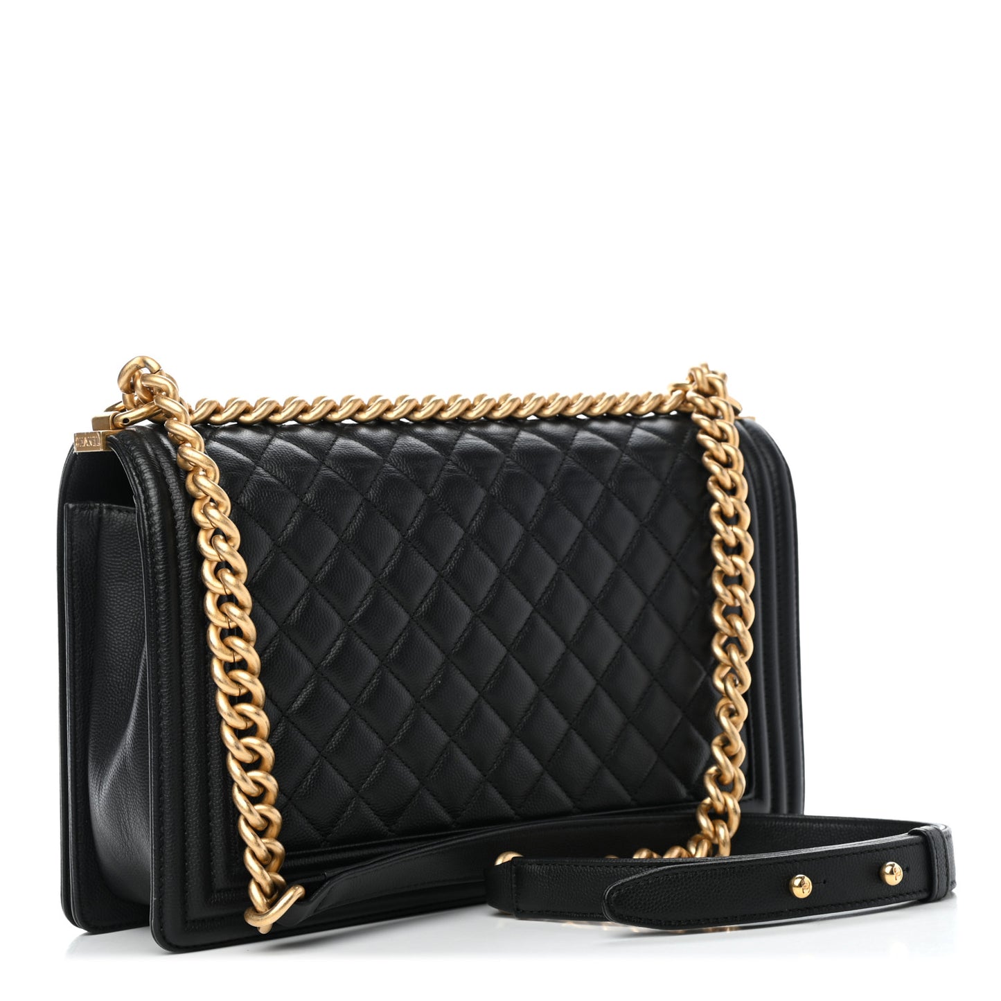 Caviar Quilted New Medium Boy Flap Black