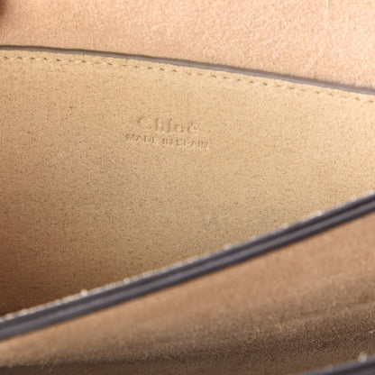 Chloe Suede Calfskin Small Faye Shoulder Bag Washed Blue 7 of 9
