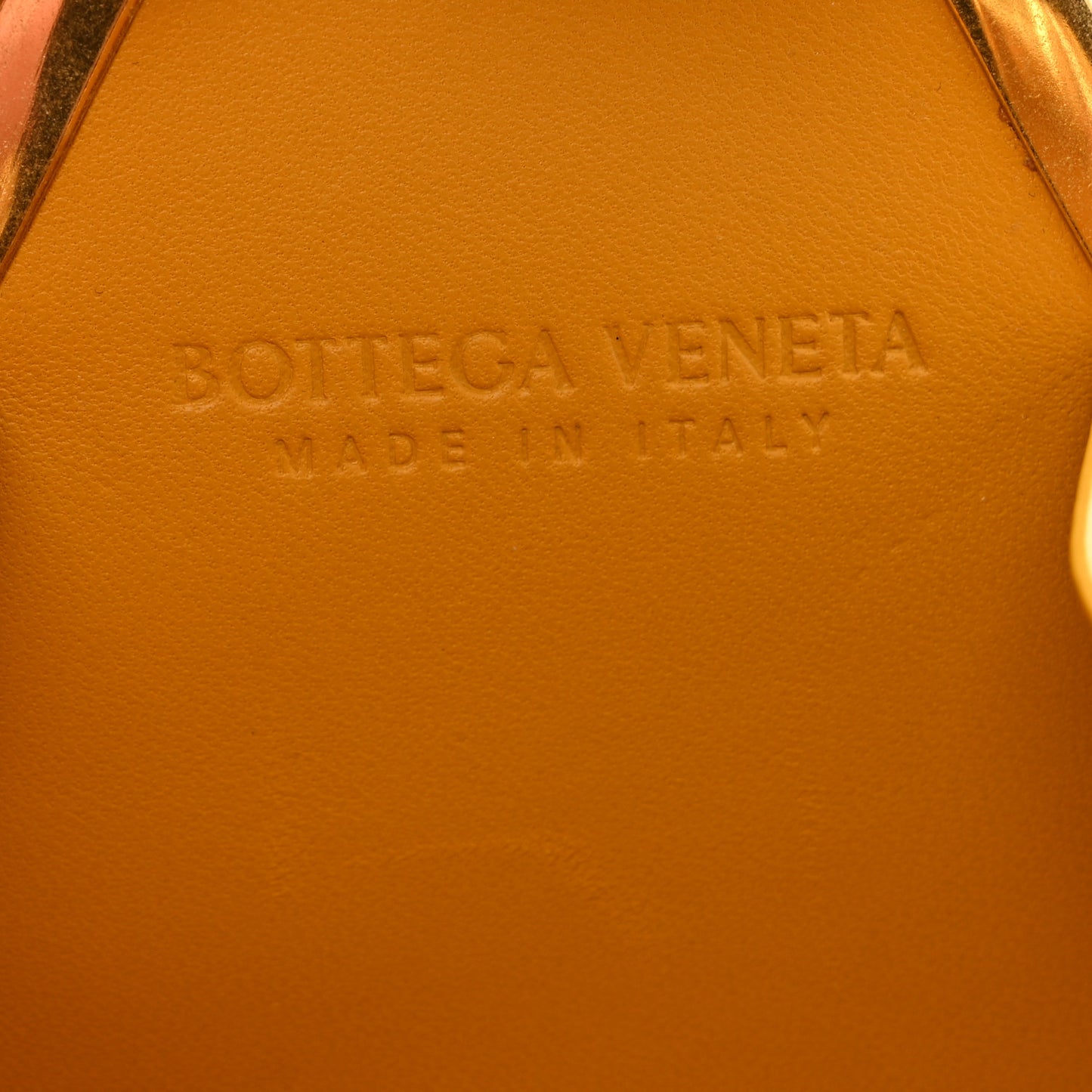 Spazzolato Calfskin Pyramid Bag Gold Marble