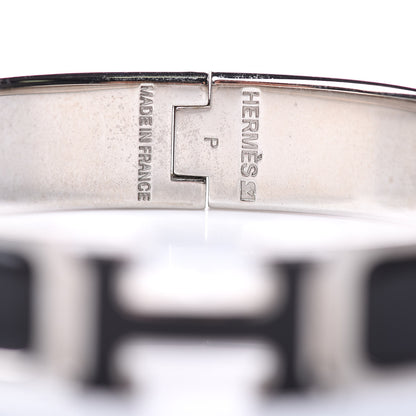 Hermes Enamel Narrow Clic Clac H Bracelet PM Black 4 of 5
