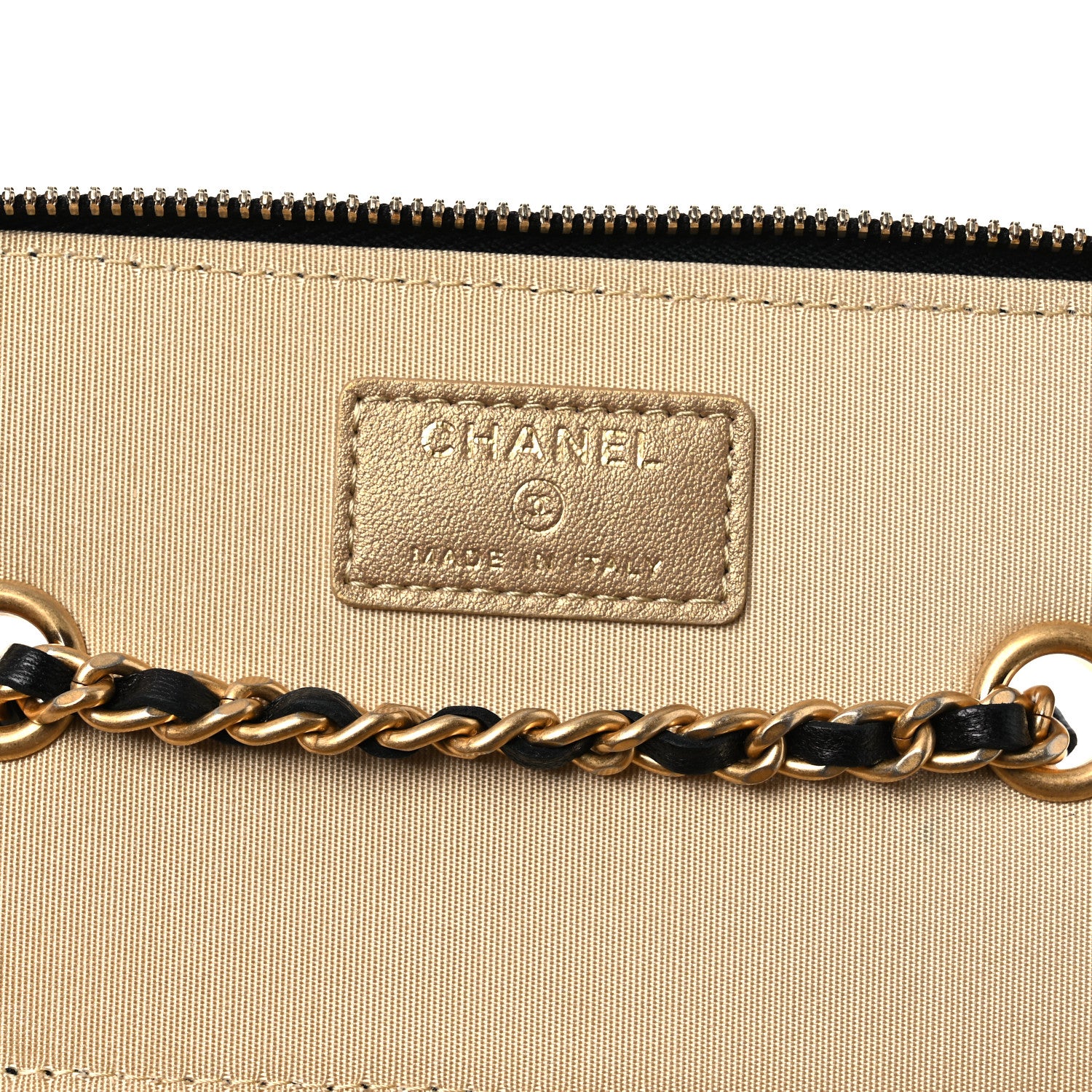 Chanel Lambskin Quilted Pearl Crush Small Vanity Case With Chain Black 6 of 12