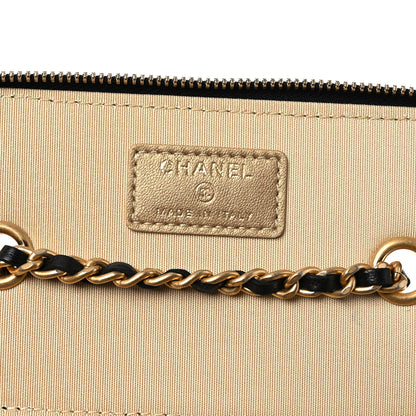 Chanel Lambskin Quilted Pearl Crush Small Vanity Case With Chain Black 6 of 12