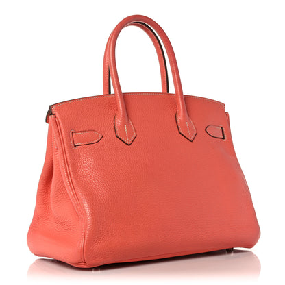 Hermes Taurillon Clemence Birkin 30 Crevette 2 of 39