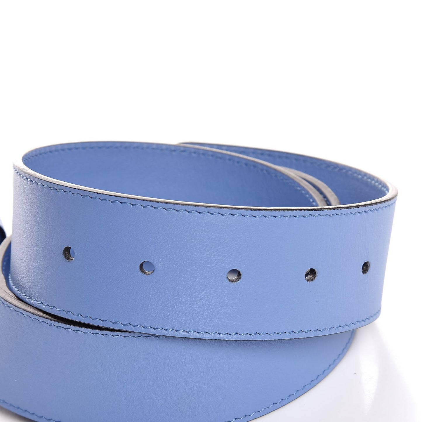 Calfskin Double G 40mm Belt 90 36 Clear Sky Blue