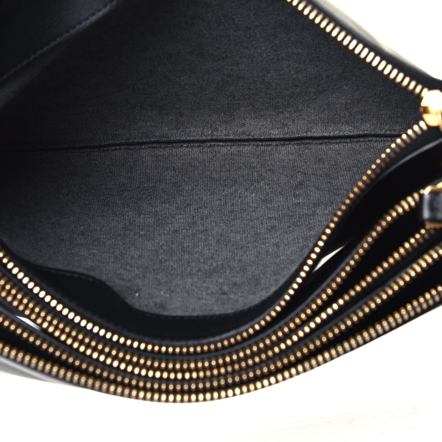 Celine Lambskin Large Trio Crossbody Bag Black 4 of 5