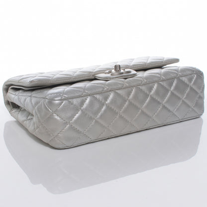 Chanel Lambskin Medium Double Flap Silver 4 of 8