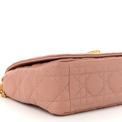 Christian Dior Grained Calfskin Cannage Small Caro Bag Rose De Vents 9 of 11