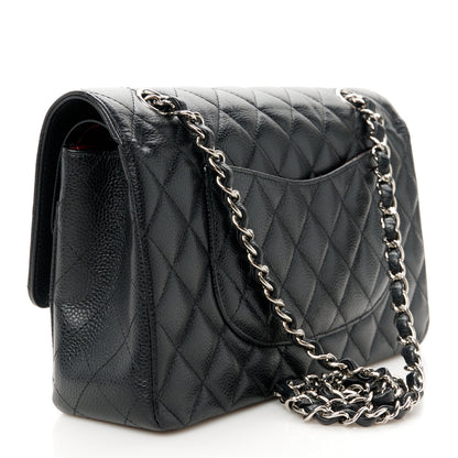 Chanel Caviar Quilted Medium Double Flap Black 3 of 11