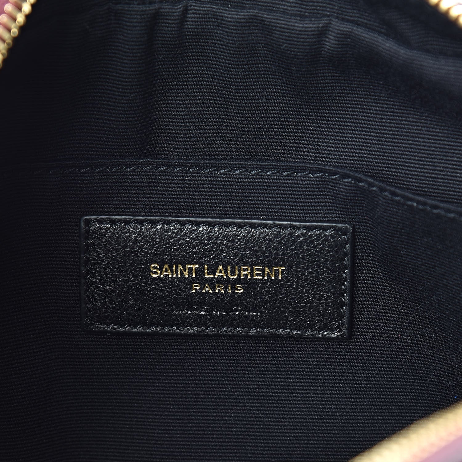 Saint Laurent Calfskin Matelasse Monogram Lou Camera Bag Dark Legion Red 6 of 10