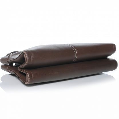 Christian Dior Calfskin Belted Pants Shoulder Bag Brown 4 of 7
