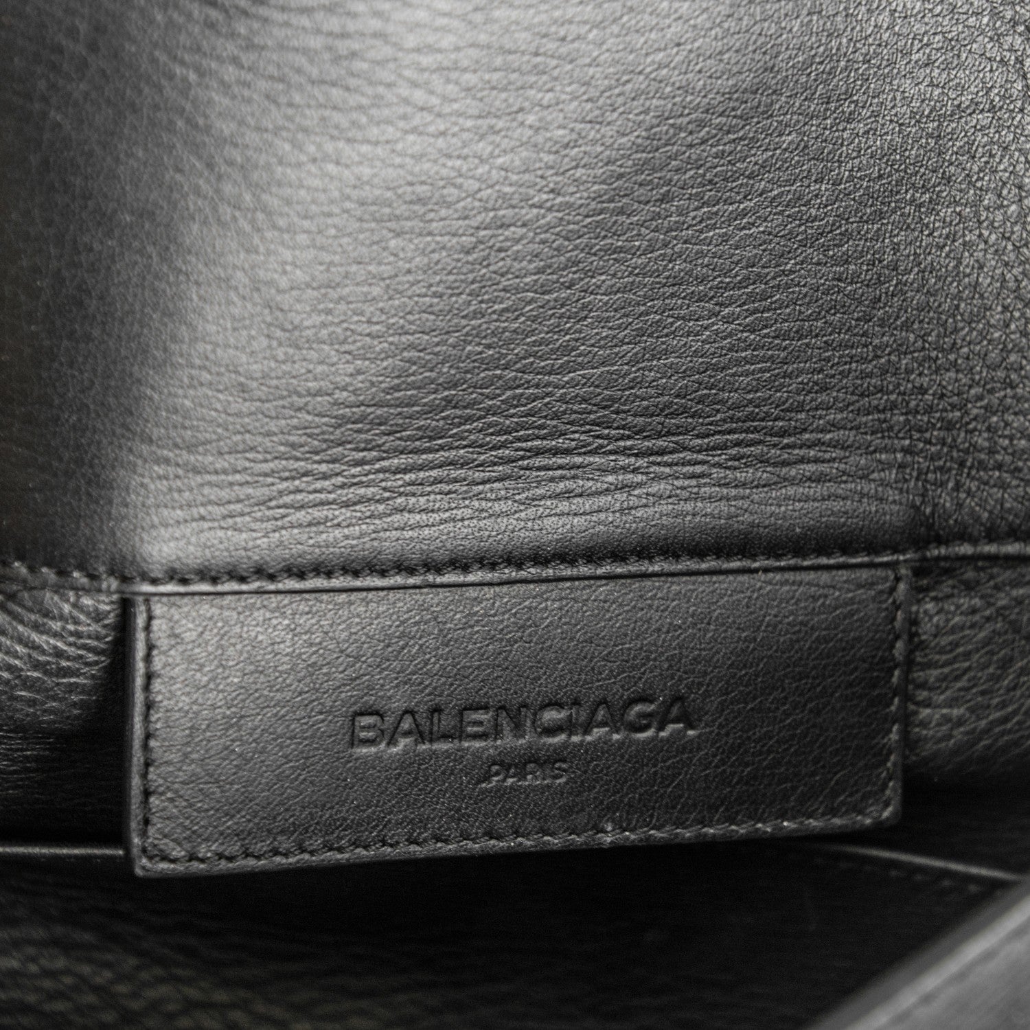 Balenciaga Calfskin Papier Sight Clutch Black 6 of 7