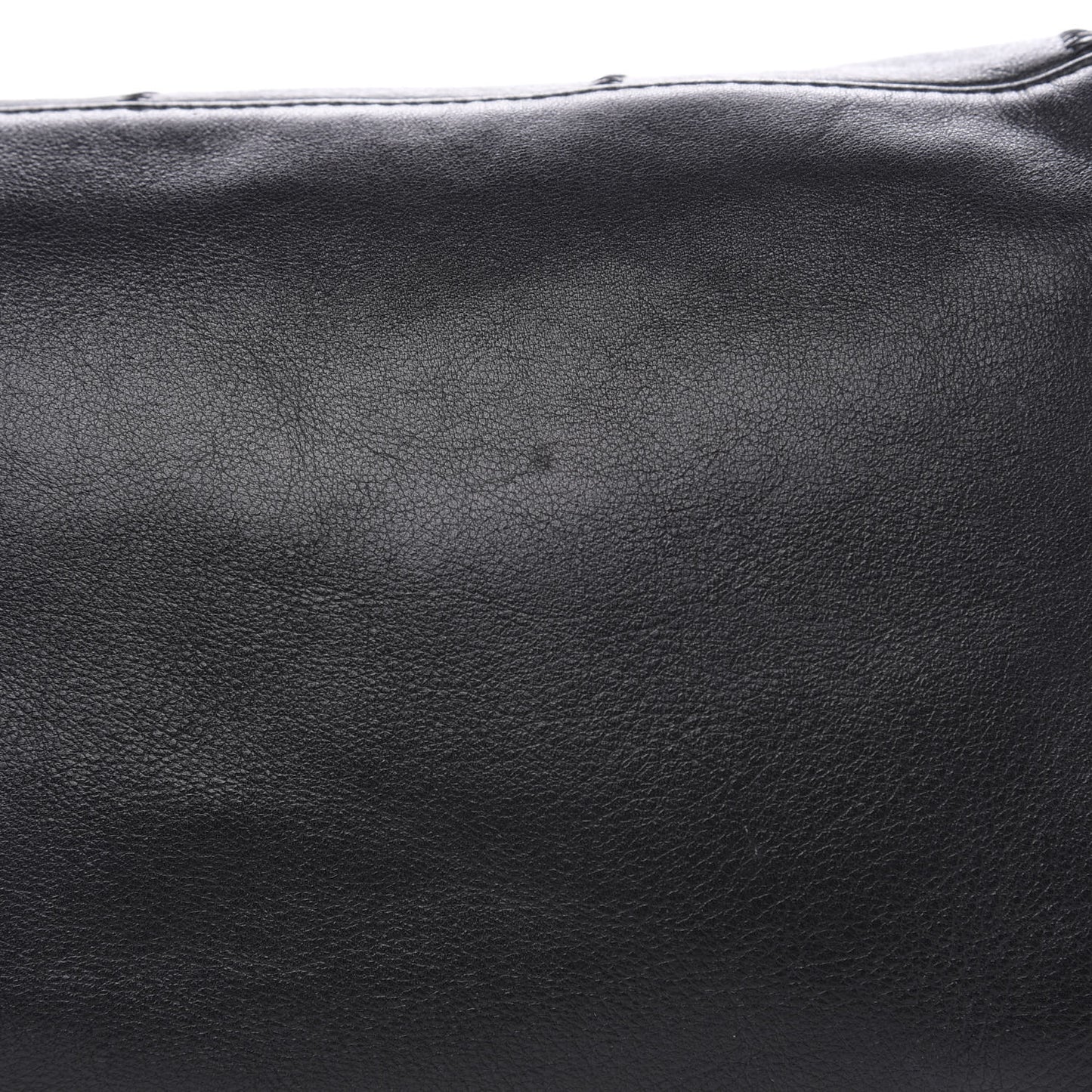 Calfskin Square Stitched Tassel Bag Black