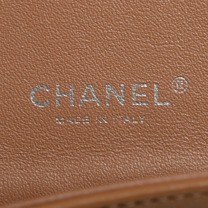 Chanel Patent Maxi Double Flap Light Brown 9 of 11