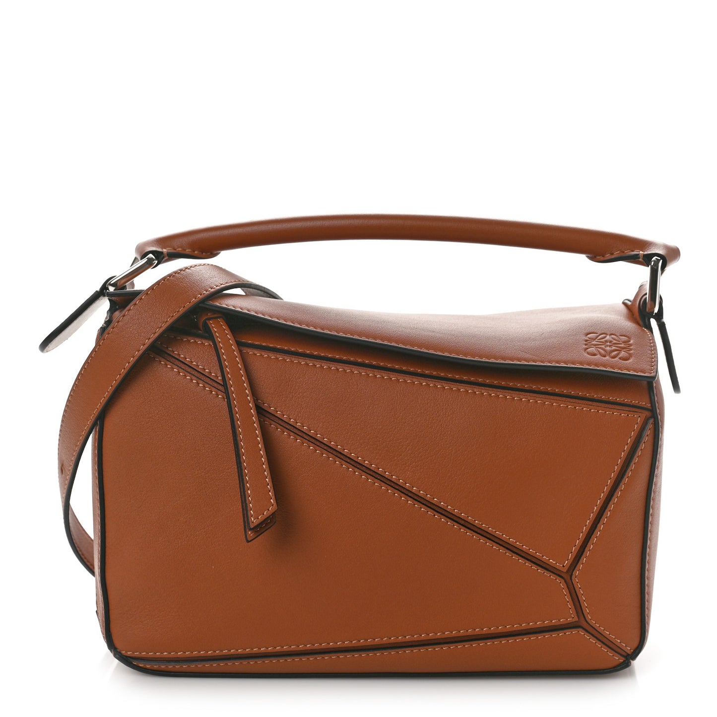 Calfskin Small Puzzle Bag Tan