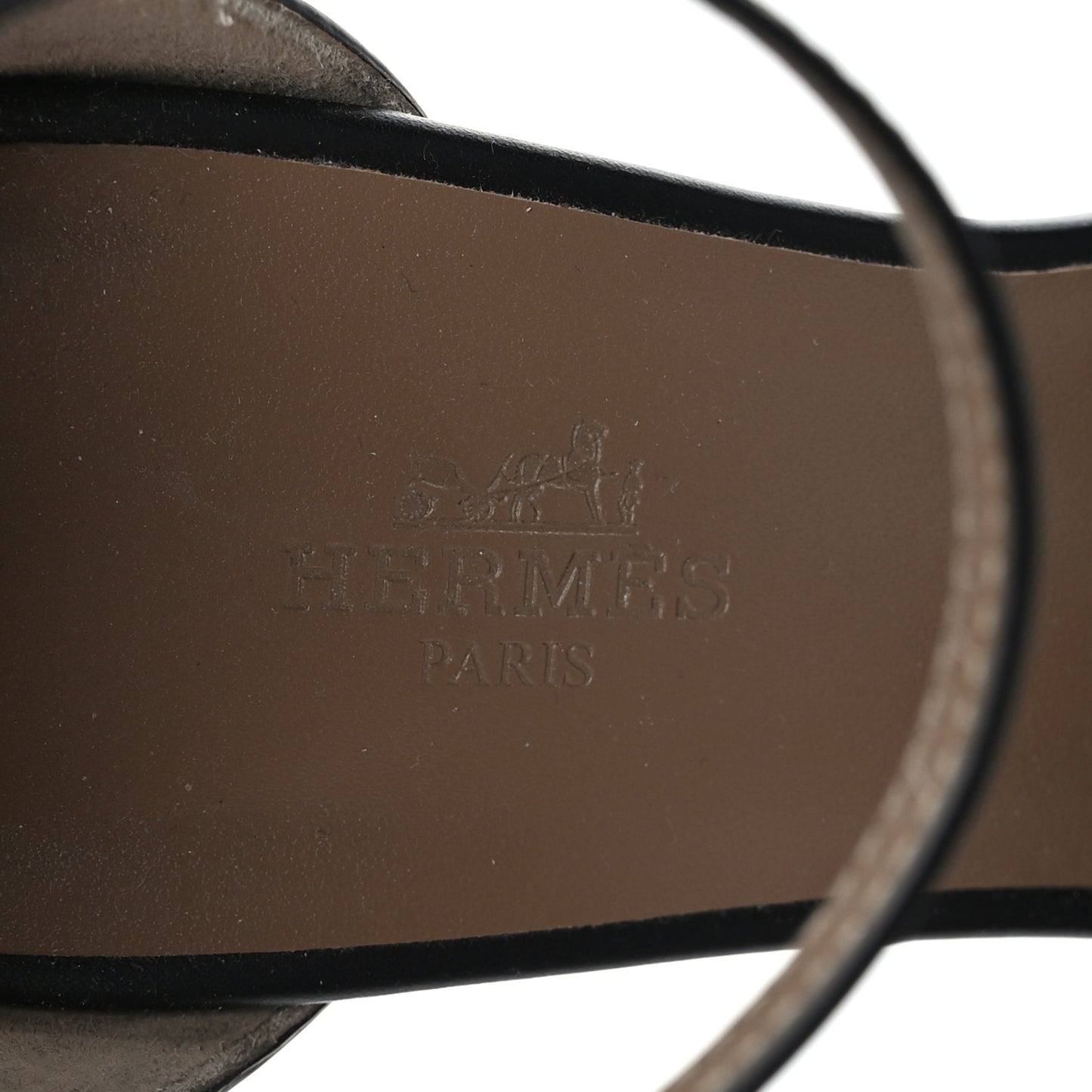 Calfskin Legend Wedge Sandals 38.5 Black