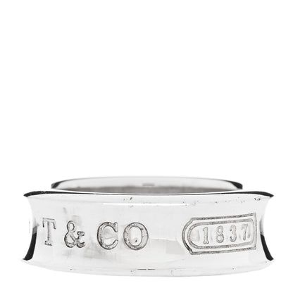Tiffany Sterling Silver 1837 Band Ring 54 6.75 1 of 5