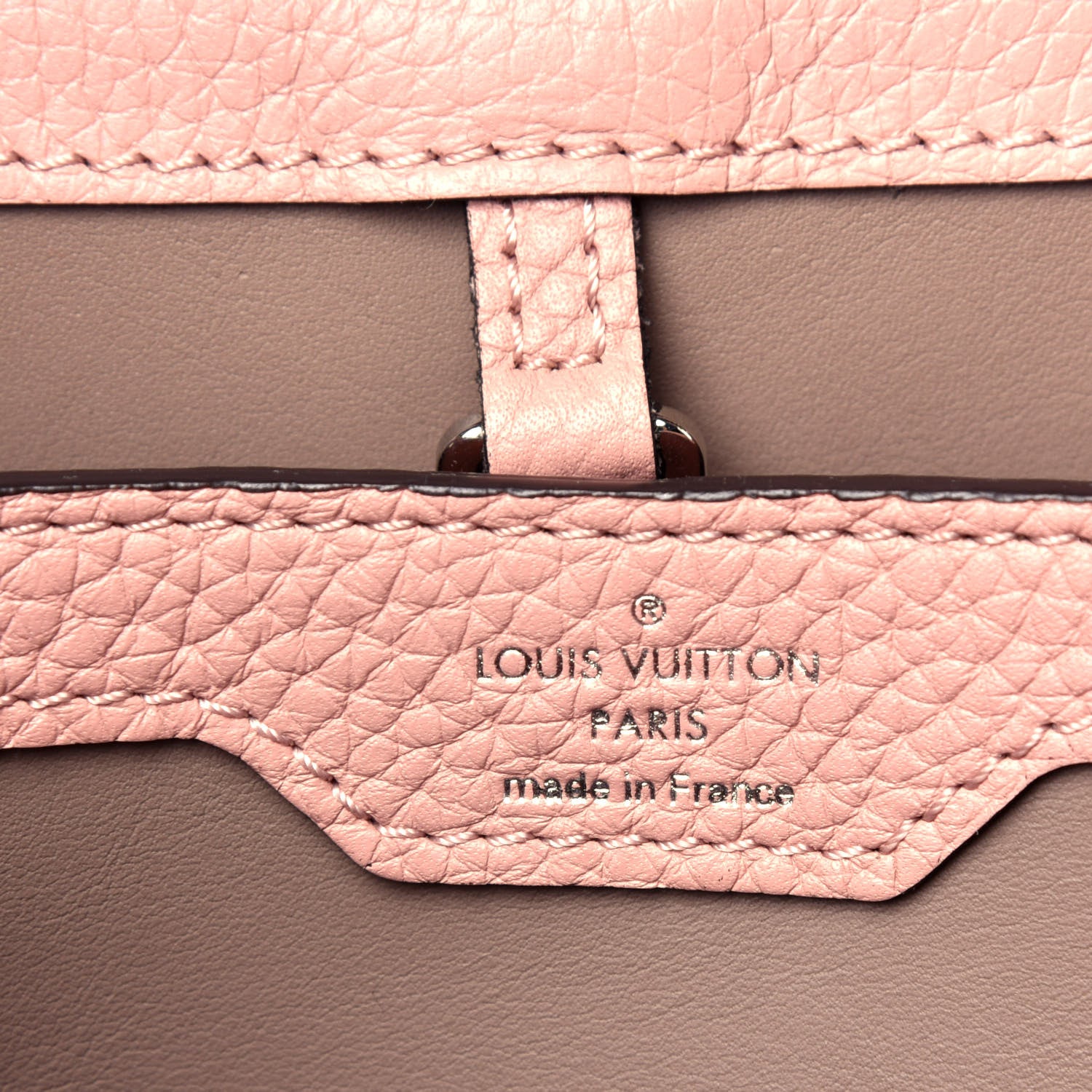Louis Vuitton Taurillon Capucines PM Magnolia 7 of 9