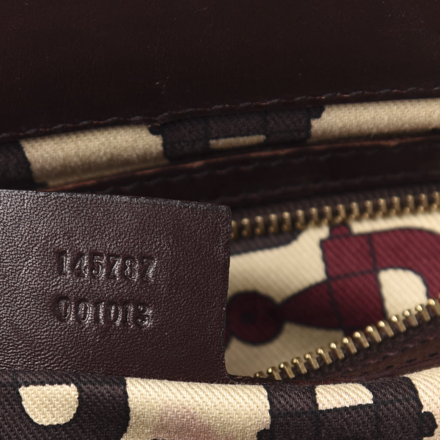 Gucci Guccissima Medium Punch Top Handle Tote Brown 9 of 11