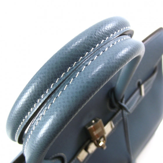 Epsom Birkin 35 Blue Jean