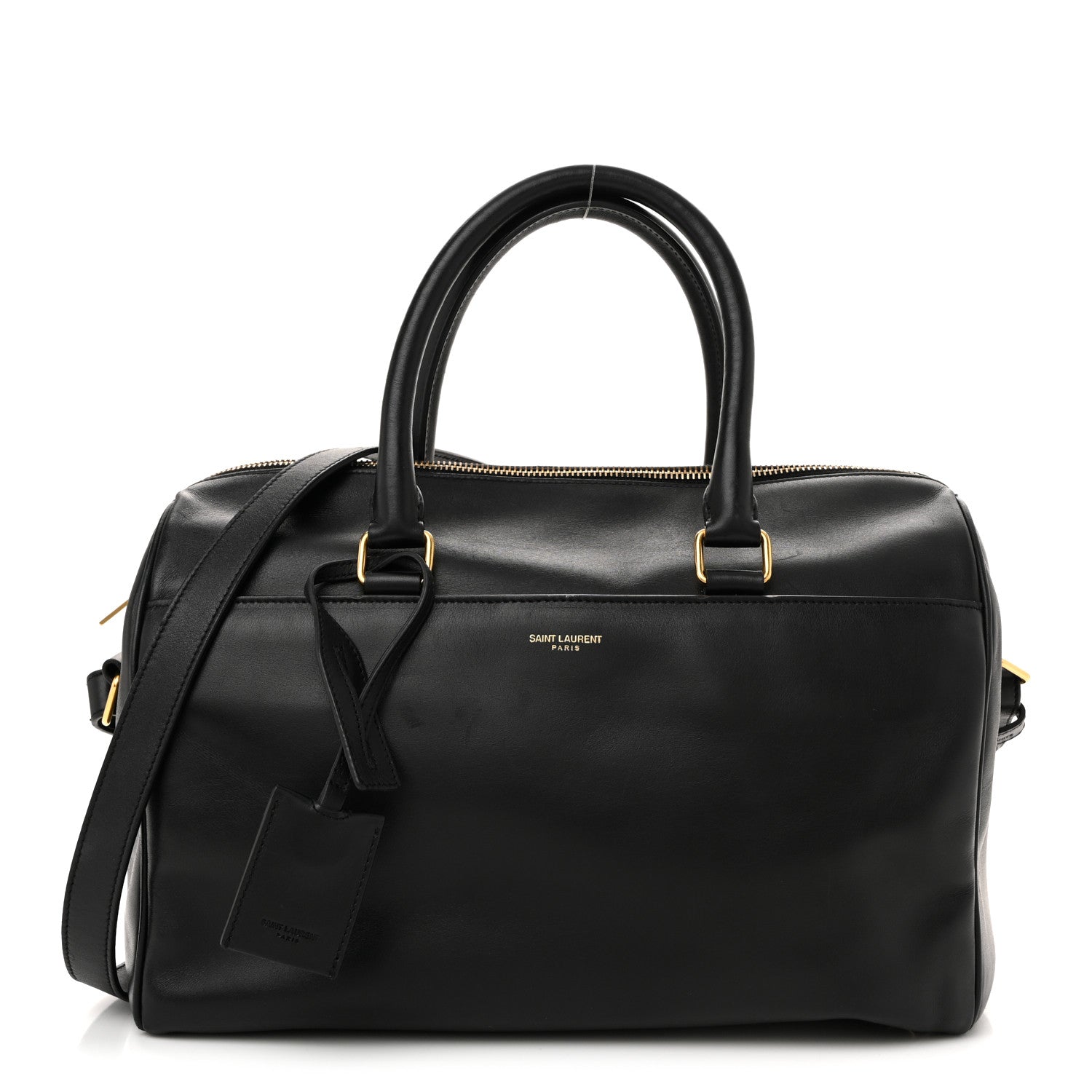 Saint Laurent Calfskin Classic Duffle 6 Black 1 of 13