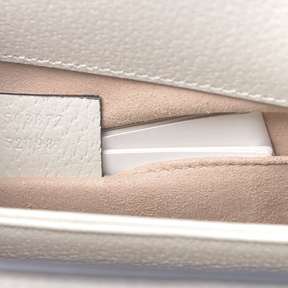 Gucci GG Supreme Monogram Flora Web Small Ophidia Chain Shoulder Bag White 7 of 11