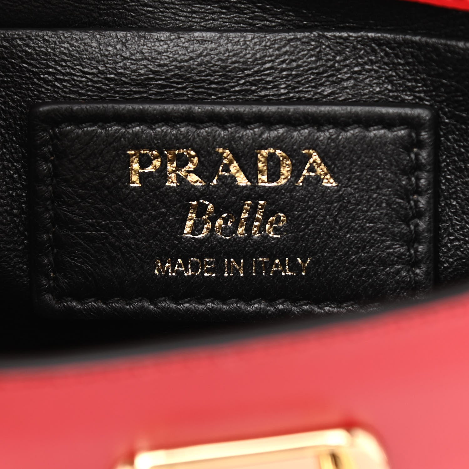 Prada City Calfskin Belle Top Handle Bag Red 7 of 11