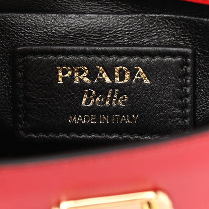 Prada City Calfskin Belle Top Handle Bag Red 7 of 11