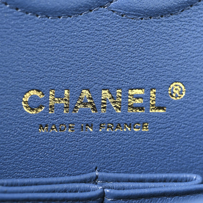 Chanel Caviar Quilted Small Double Flap Blue 6 of 11