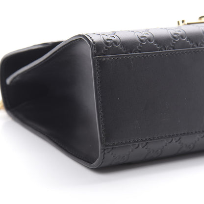 Gucci Guccissima Medium Padlock Shoulder Bag Black 8 of 11