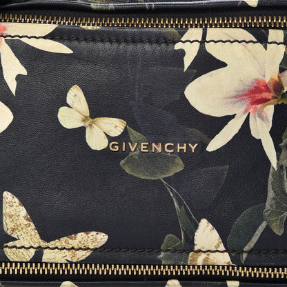 Givenchy Lambskin Magnolia and Moth Print Mini Pandora Black 8 of 13