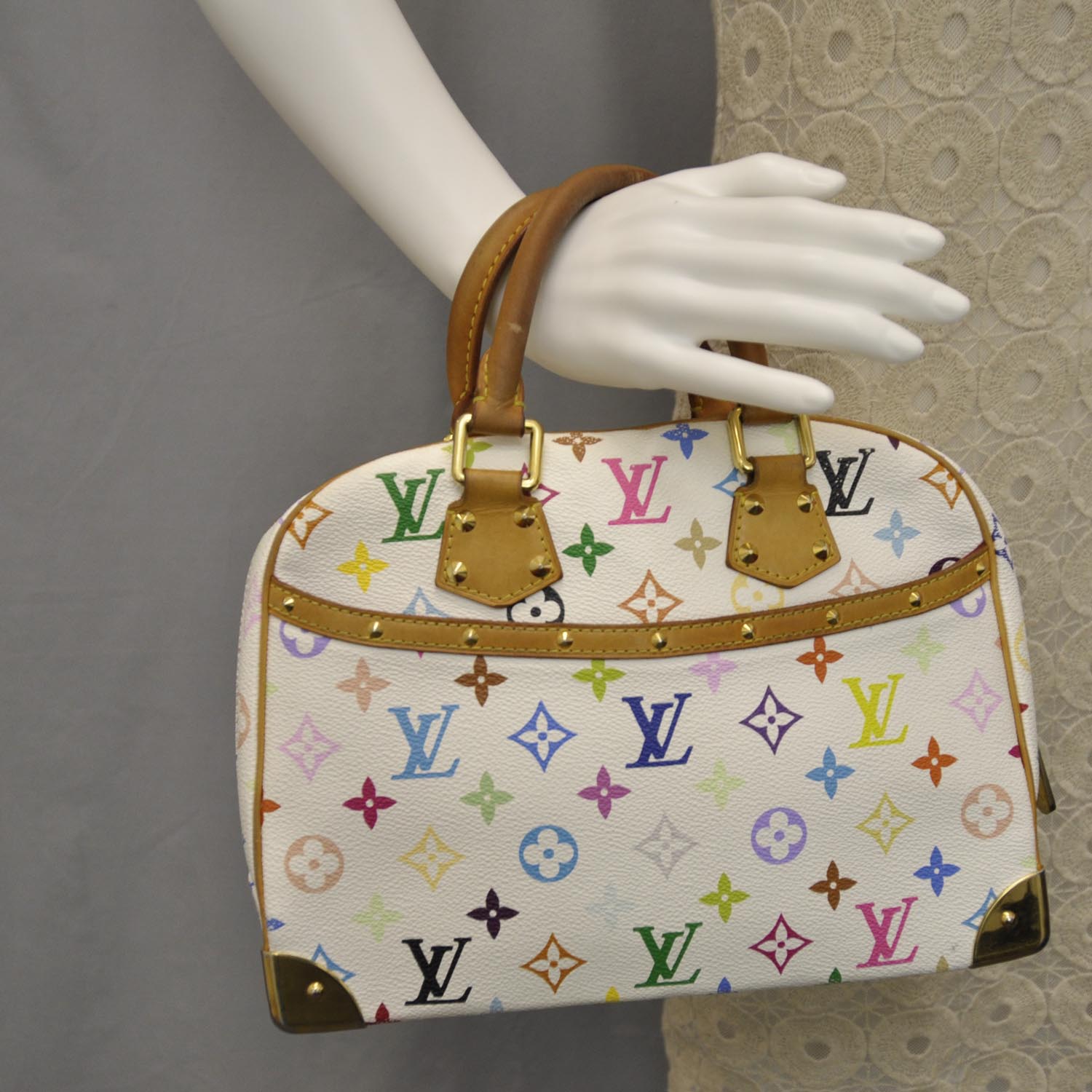 Louis Vuitton Monogram Multicolor Trouville White 2 of 10
