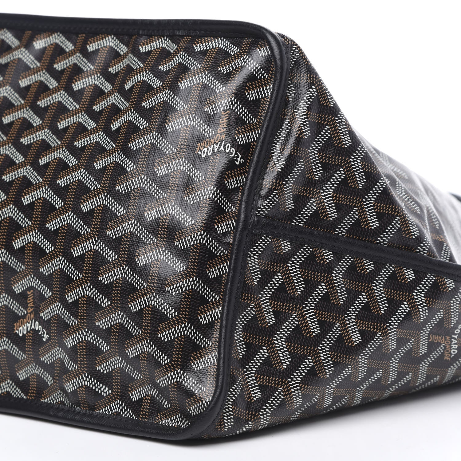 Goyard Goyardine Reversible Anjou GM Black 12 of 15