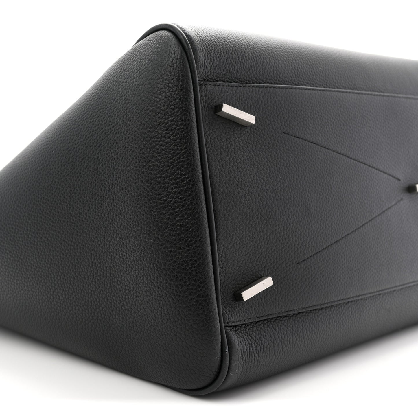 Hammered Calfskin XL East West Tote Bag Black