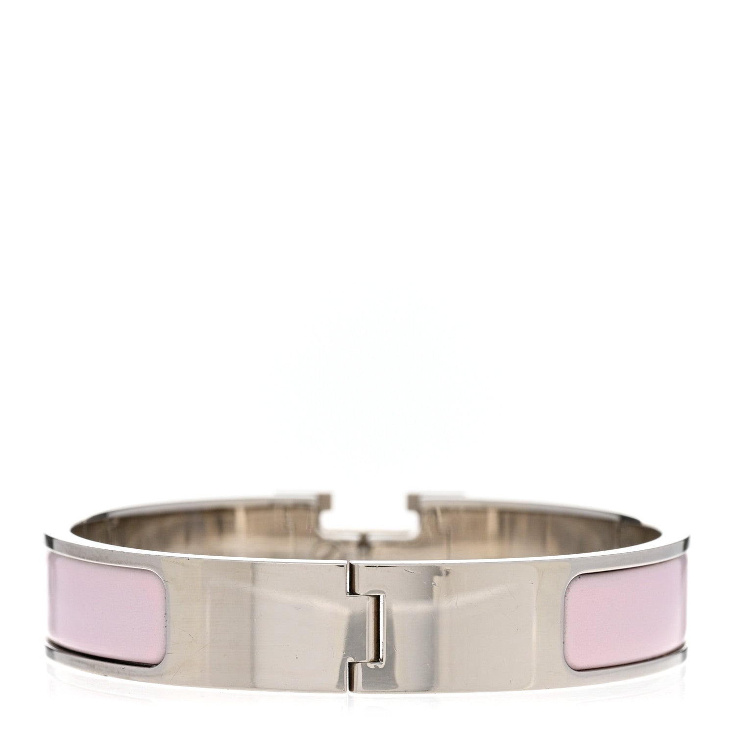 Hermes Enamel Narrow Clic Clac H Bracelet PM Sugar Pink 3 of 4