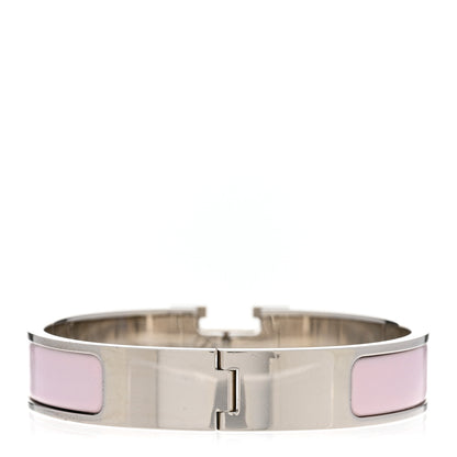 Hermes Enamel Narrow Clic Clac H Bracelet PM Sugar Pink 3 of 4