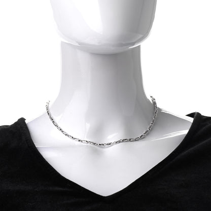 Bulgari 18K White Gold Passo Doppio Necklace 2 of 5