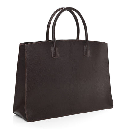Hermes Chevre de Coromandel White Bus 40 Cocoan 3 of 11