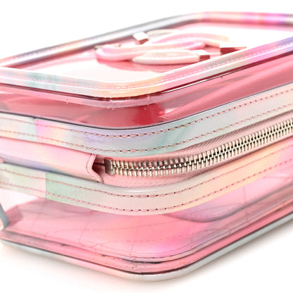 Chanel PVC Patent Calfskin Patent Lambskin Vertical Vanity Case Pink 10 of 11