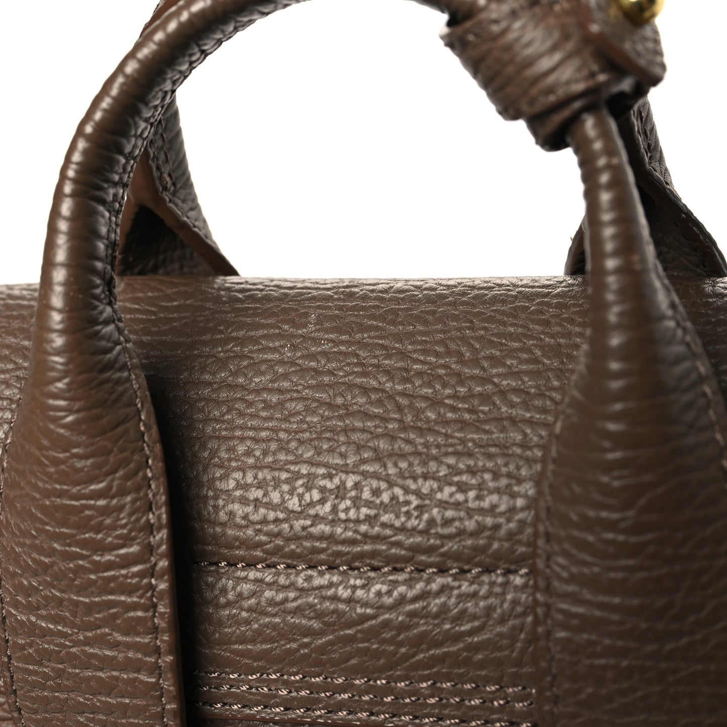 Textured Calfskin Mini Pashli Satchel Taupe