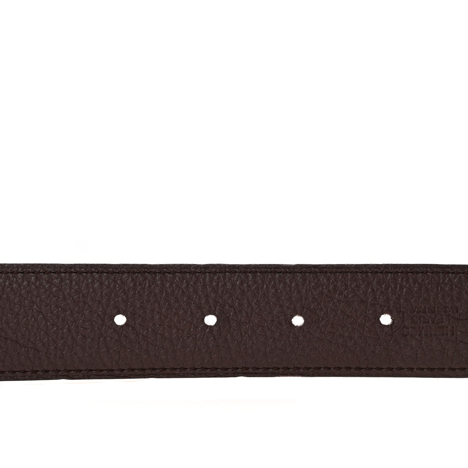 Hermes Box Togo 32mm H Belt 95 38 Black Chocolate 4 of 6