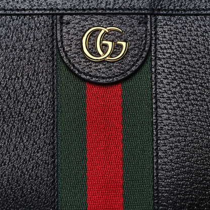 Gucci Calfskin GG Web Small Ophidia Chain Shoulder Bag Black 8 of 12