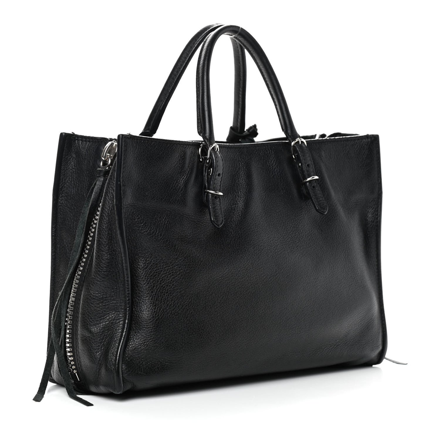 Veau Papier A6 Zip Around Tote Black