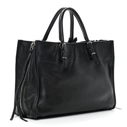 Balenciaga Veau Papier A6 Zip Around Tote Black 3 of 10