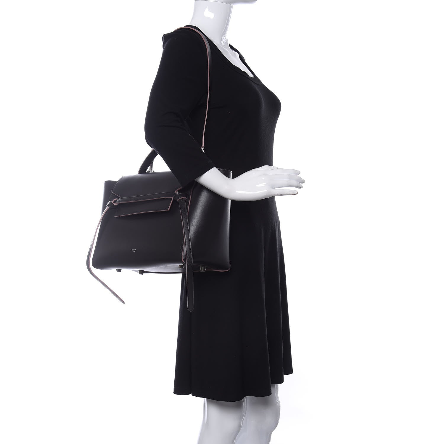 Celine Palmelato Calfskin Mini Belt Bag Espresso 2 of 14