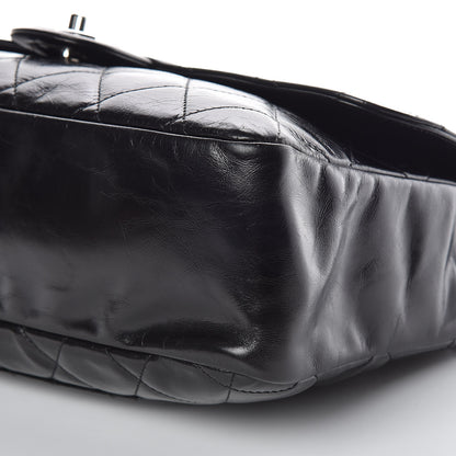 Chanel Glazed Calfskin Quilted Small CC Delivery Tote Black 11 of 11